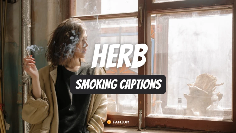 Herb Smoking Captions for Instagram